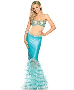 Mystical Mermaid Costume, Blue Mermaid Costume, Blue Fish Costume, Arial The Mermaid Costume, Arial Mermaid Costume, #N4414