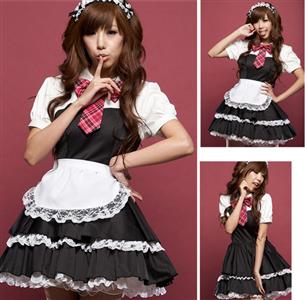 French Maid Costume, Sexy Maid Costume, Sexy French Maid Uniform, #M6002