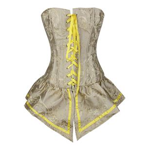 Retro Yellow Corset with Skirt, Women