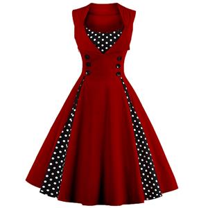 Retro Dresses for Women 1960, Vintage Dresses 1950