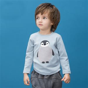 Lovely Penguin Long Sleeve T-Shirt, Kids Tee Shirt, Kids Jersey, Cotton T-shirt, #N11988