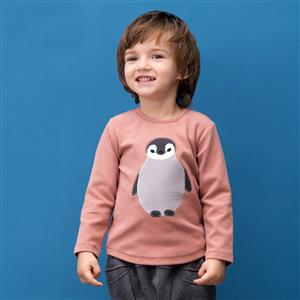 Lovely Penguin Long Sleeve T-Shirt, Kids Tee Shirt, Kids Jersey, Cotton T-shirt, #N11990
