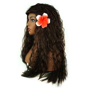 Fashion Polynesian Princess Movie Halloween Party Wig, Sexy Masquerade Wavy Hair Wig, Girl