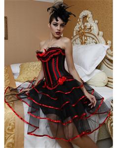 Corset & Petticoat, Sexy Corsets, Satin Corset, Lingerie, Corsets, #N6139