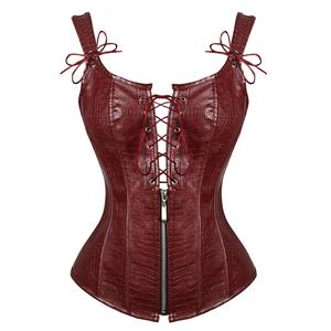 Steampunk Lace Up Vest Corset, Sexy Vest Corset for Women, Corset for Steampunk Costume, Women