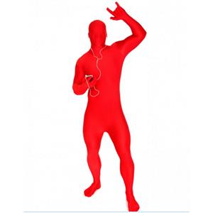 Red Invisible Costume for Mens, Invisible Man Cosplay Costume, Mens Red Bodysuit Costume, Halloween Party Outfit, Disappearing Man Costume, Red Halloween Costume, #N15653