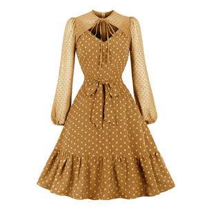 Retro Cocktail Party Dress, Fashion A-line Swing Dress, Retro Dresses for Women 1960, Vintage Dresses 1950