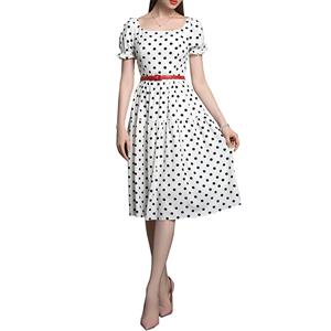 1960s Retro Polka Dots Dress, Fashion A-line Swing Dress, Retro Dresses for Women 1960, Vintage Dresses 1950