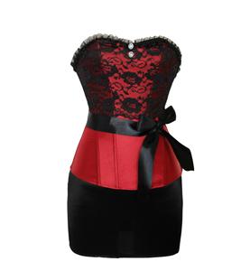 Sexy Corsets, Satin Corset, Lingerie, Corsets, Christmas Corset, #N6093