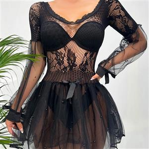 Sexy Black Mini Dress, Sexy Women