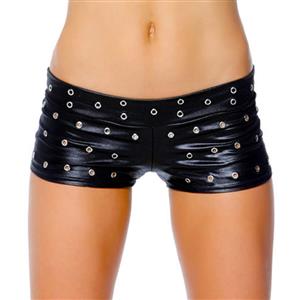 Black Short Woman, Fashion PVC Shorts, Plus Size Shorts, Summer Shorts, Boy Shorts, #N11838