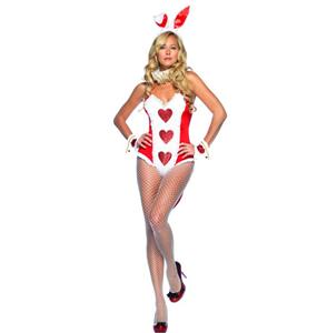 White Rabbit Alice in Wonderland Costume, white rabbit costume, alice in wonderland white rabbit halloween costume, #M2295