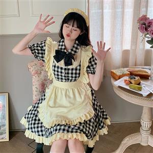 Traditional House Maid Costume, French Maide Costume, Sexy Maiden Cosplay Costume, Adorable Japenese Anime Housemaid Costume, Halloween Maid Cosplay Adult Costume, #N21828