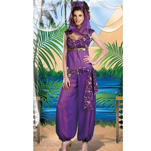 Sexy Genie Costume, Lamp Fancy Dress Costume, Women