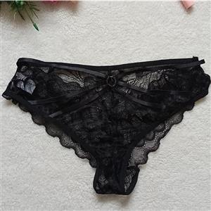 Sexy Black Lace Underwear, High Waist Panty for Women, Black Hollow Out Panty, Lace Hollow Out Panty, Sexy See-through Panty, Hollow Out Temptation Panty, #PT21289