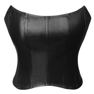 PVC Plastic Boned Underbust Corsets, Waist Training Underbust Corset, Plastic Boned Waist Trainer, Underbust Body Shaper, Zipper Closure Waist Cincher, Irregular Hem Underbust Corset #N23513