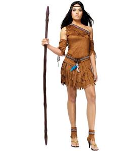 Brown Indian Costume, Sexy Halloween Costume, Cheap Women