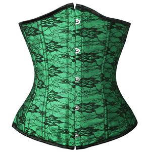 Sexy Satin Corset, Comfortable Strapless Corset, Cheap High Quality Underbust Corset, #N9654