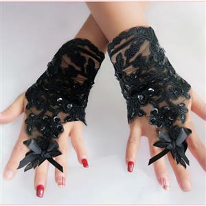 Sexy Accessory,Lace Gloves, Sexy Gloves, Sexy Fingerless Gloves, Gloves Wholesale,Lolita Lace Gloves, Cosplay Accessory, #HG20217
