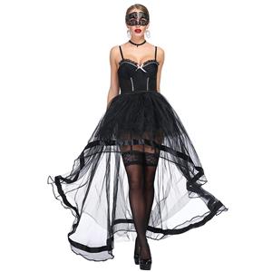 Sexy Black Floral Lace Bustier Corset, Fashion Body Shaper Corset, Spaghetti Strap Low-cut Bustier Corset, Women