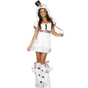 Sexy Snowman Costume, Snow Man Costume, Snowman Outfit, Christmas Costume, #XT6356