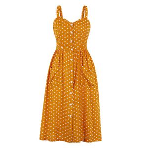 Fashion OL Dress, Fashion Spaghetti Straps Midi Dress, Sexy High Waist Dress, Cheap Party Dress Wholesale, Retro Dresses for Women 1960, Vintage Dresses 1950