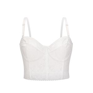 Sexy Pure White Bra Top, Clubwear Crop Bustier Bra, Bustier Bra for Women, Sexy White Clubwear BraCrop Top, Gothic White Crop Top, Sexy White Spaghetti Straps Underwire Cup Bustier Bra Clubwear Crop Top#N22667