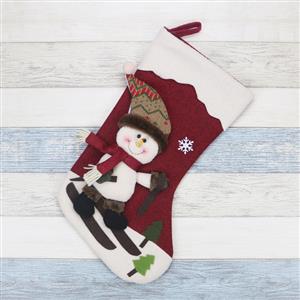 Lovely Snowman Christmas Stocking, Christmas Tree Stocking Shop Window Decorations, Cute Christmas Tree Toys, Christmas Tree Party Decorations, Christmas Eve Stocking Dinner Party Accessories, Lovely Christmas Eve Party Decorations, Merry Christmas Stocking Decoration, #XT19914