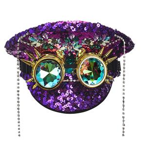 Steampunk Sequins and Rhinestones Party Captain