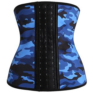 Latex Corset for Sport, Camouflage Latex Corset, Cheap Women