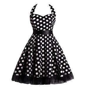 Retro Dresses for Women, Vintage Dresses for Women, Sexy Dresses for Women Cocktail Party, Casual Mini dress, Polka Dot Swing Daily Dress, #N14841