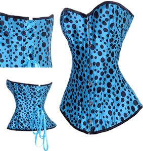 Polka Dot Burlesque Corset, Polka Dot Corset, sexy Corset, #N2798