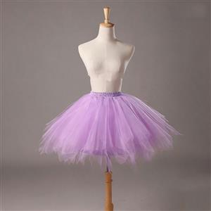 purple petticoat, lavender tutu skirt, tulle underskirt, fluffy skirt, layered tulle, puffy petticoat, elastic waist skirt, short tulle skirt, ballet tutu, costume petticoat, party skirt, mini tulle skirt, voile underskirt, dance petticoat, purple crinoline skirt #N23951