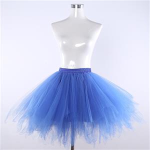 Mesh Skirt, Ballerina Style Skirt, Sexy Tulle Skirt, Tutu Tulle Mini Petticoat, Gothic Tulle Mesh Skirt, Elastic Tulle Skirt, Anime Cosplay Mesh Mini Skirt, #HG21913