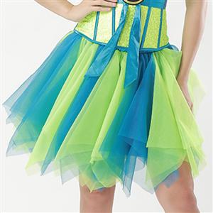 Mesh Skirt, Ballerina Style Skirt, Sexy Tulle Skirt, Tutu Tulle Mini Petticoat, Zigzag Tulle Mesh Skirt, Elastic Tulle Skirt Blue, #HG15003