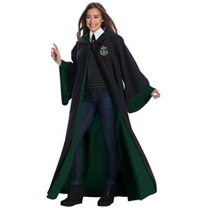 Wiard Role Play Costume, Adult  Halloween Costume, Wizard Magic Robe Halloween Costume, Halloween Robe Costume, Adult Wizard Cosplay Costume, Slytherin Robe, #N18996