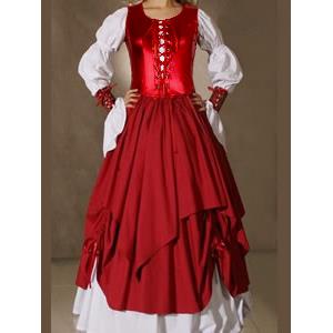 Victorian Gothic Lolita Dress, Gown Prom Steampunk Punk, Steampunk Punk Dress, #N5464