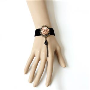 Vintage Style Bracelet, Cheap Wristband, Victorian Bracelet, Gothic Bracelet, Vintage Rose Wristband, #J17787