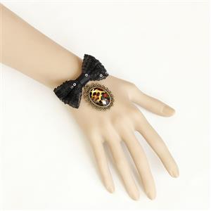 Vintage Style Bracelet, Cheap Wristband, Victorian Bracelet, Gothic Bowknot Embellishment Bracelet, Gothic Bracelet for Women, #J17794