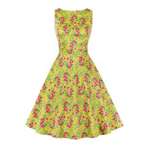 Cute Summer Swing Dress, Retro Dresses for Women 1960, Vintage Dresses 1950