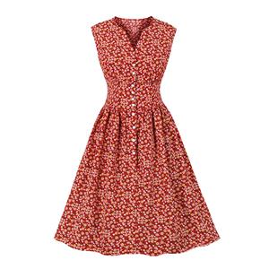 Summer Swing Dress, Retro Dresses for Women 1960, Vintage Dresses 1950