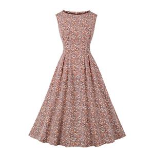 Cute Summer Swing Dress, Retro Dresses for Women 1960, Vintage Dresses 1950