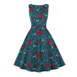 Cute Summer Swing Dress, Retro Dresses for Women 1960, Vintage Dresses 1950