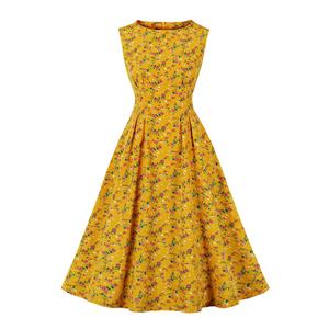 Cute Summer Swing Dress, Retro Dresses for Women 1960, Vintage Dresses 1950