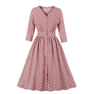 Cute Polka Dots Swing Dress, Retro Polka Dots Dresses for Women 1960, Vintage Dresses 1950