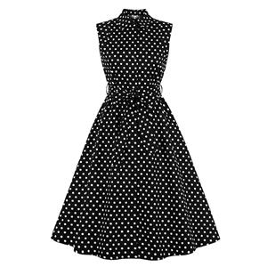 Cute Polka Dots Swing Dress, Retro Polka Dots Dresses for Women 1960, Vintage Dresses 1950