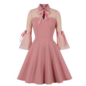 Cute Summertime A-line Swing Dress, Retro Dresses for Women 1960, Vintage Dresses 1950