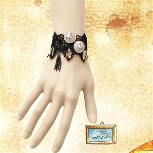 Vintage Bracelet, Gothic Bracelet, Cheap Wristband, Vintage Lace Bracelet, Victorian Bracelet, Retro Wristband, Bracelet for Women, #J17862