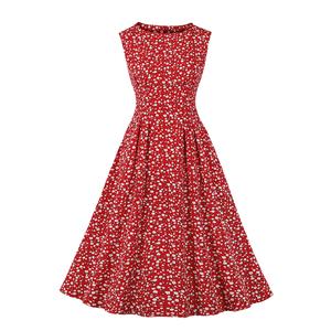 Cute Summer Swing Dress, Retro Dresses for Women 1960, Vintage Dresses 1950