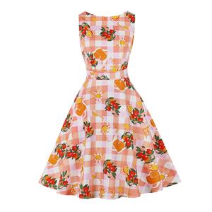 Cute Summer Swing Dress, Retro Dresses for Women 1960, Vintage Dresses 1950